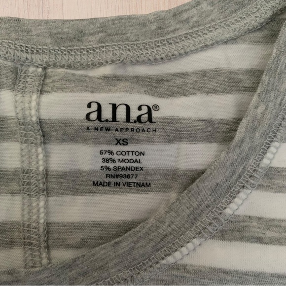 xsmall‎ striped long sleeve white grey heather - Picture 4 of 9